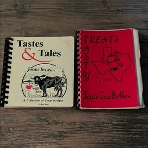 Texas Cookbooks Set.. Tasty Treats and Tastes & Tales